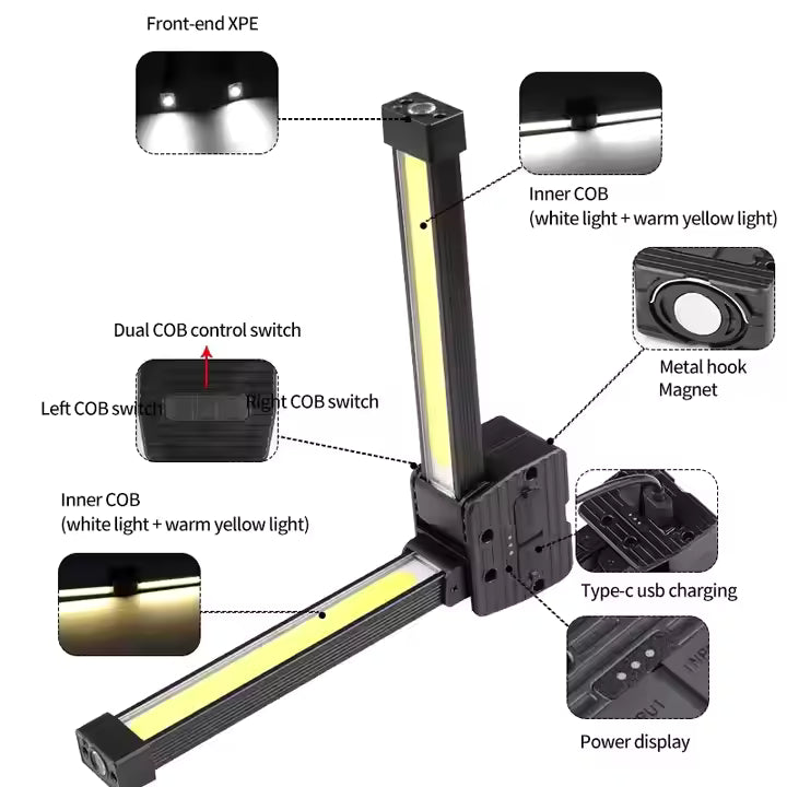 PoseBeam — Portable Gym Posing Light